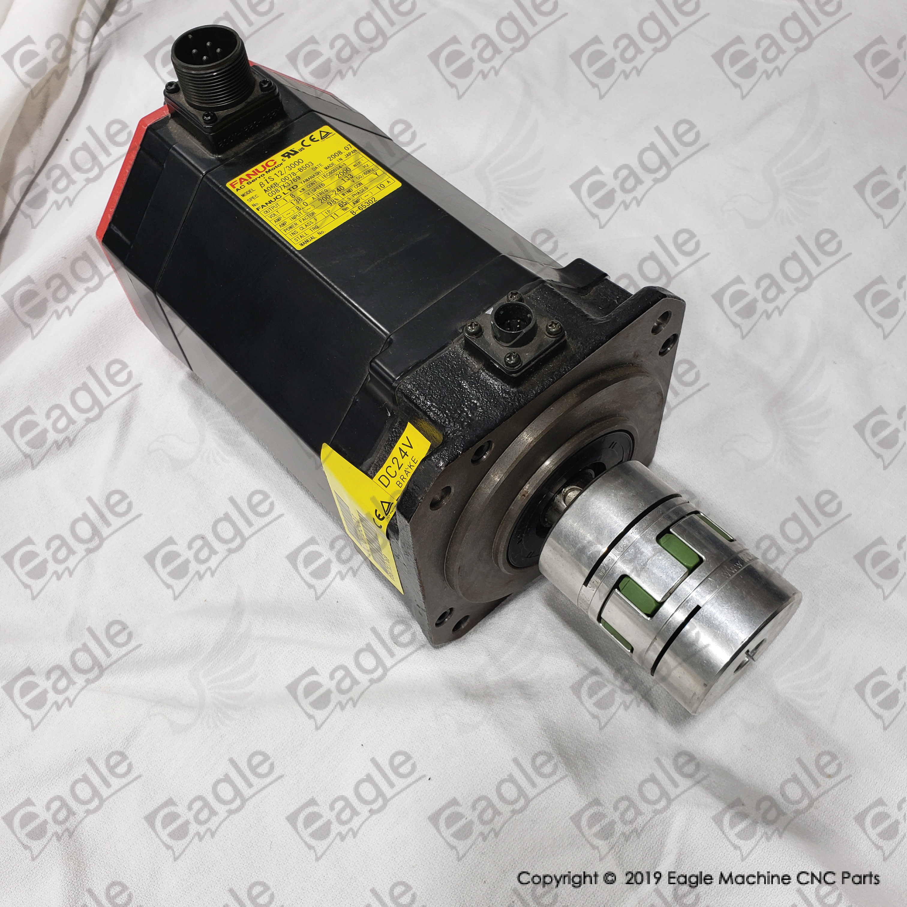 FANUC AC SERVO MOTOR W/ BRAKE AND KEYWAY